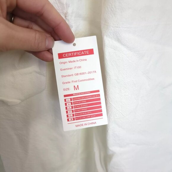 Ladyful Women's V Neck Solid Color Sleeveless Cotton Linen Dress M - Picture 8 of 9